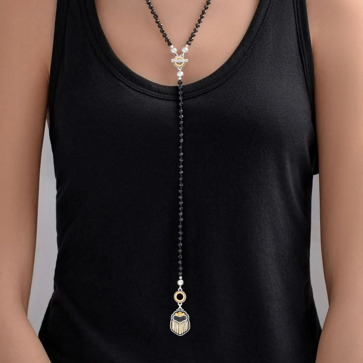 Multi-wear Scarab Necklace