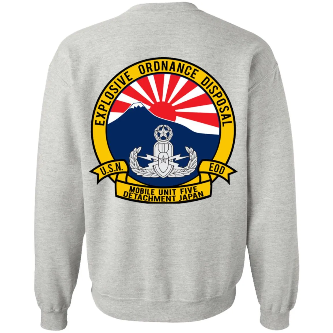 Navy EOD Mobile Unit Japan Crewneck Pullover Sweatshirt