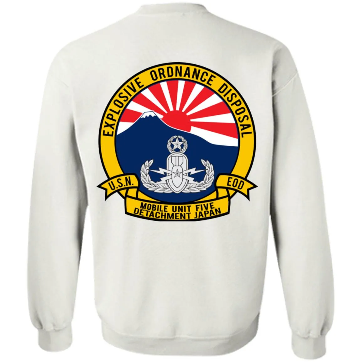 Navy EOD Mobile Unit Japan Crewneck Pullover Sweatshirt