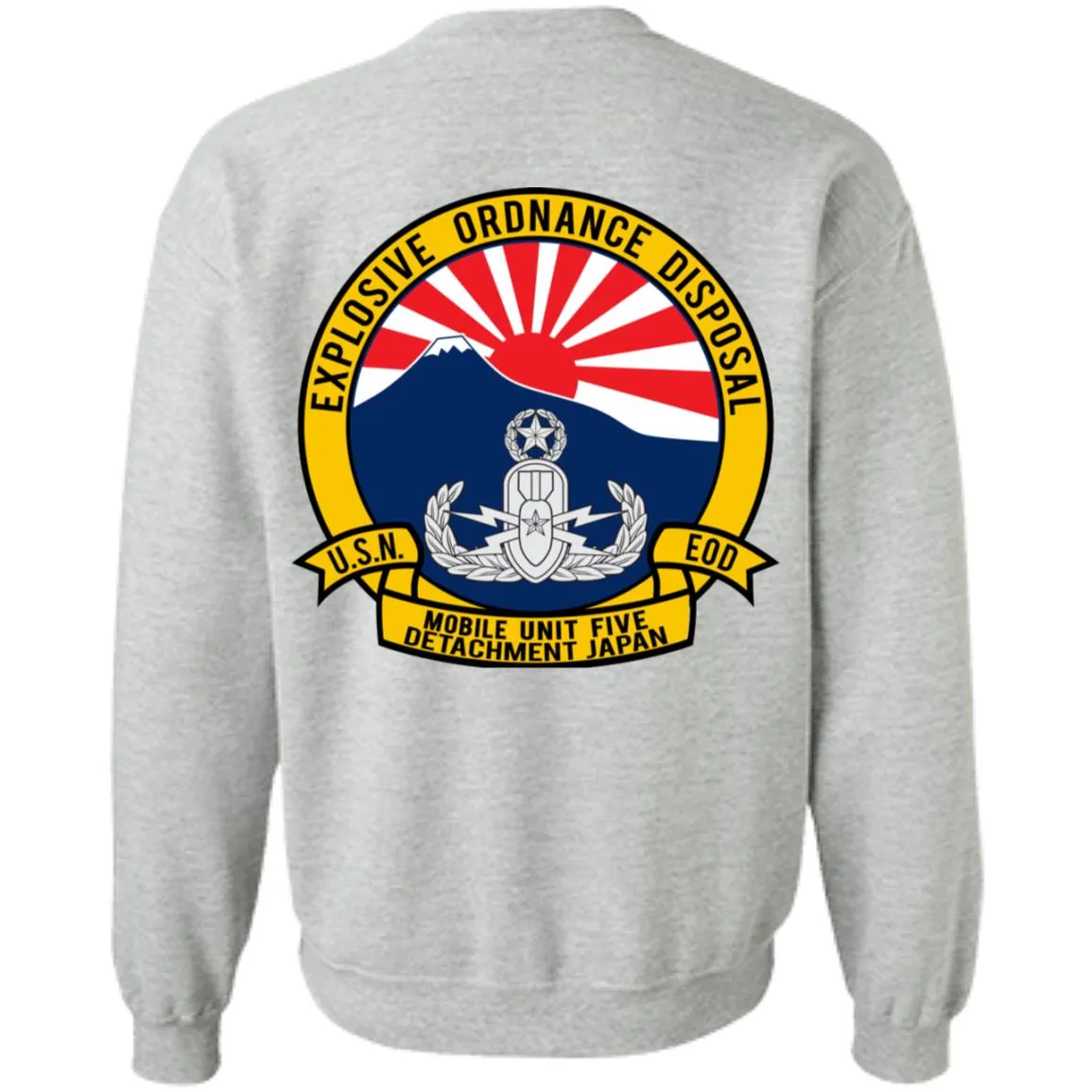 Navy EOD Mobile Unit Japan Crewneck Pullover Sweatshirt
