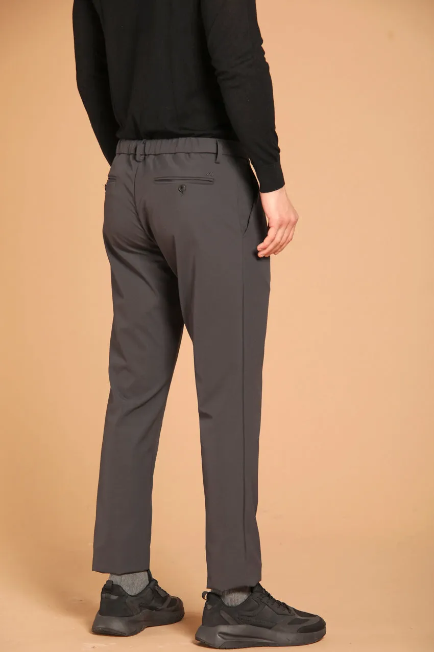 New York 1 Pinces Office pantalone chino jogger uomo in jersey stretch regular fit