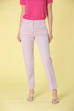 New York pantalone chino donna in gabardine regular