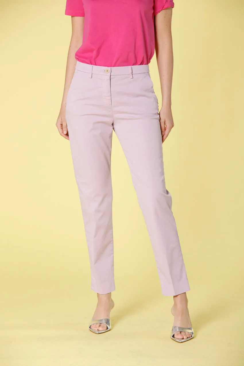 New York pantalone chino donna in gabardine regular