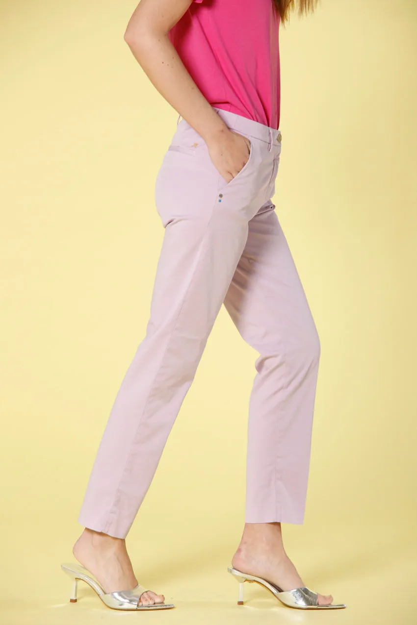 New York pantalone chino donna in gabardine regular