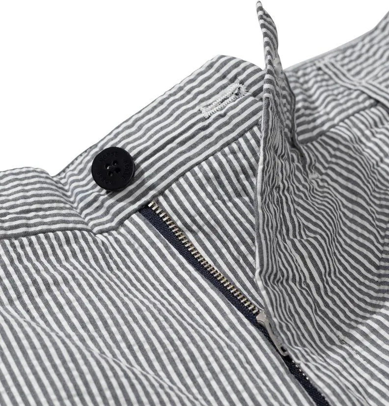 Norse Projects Aros Seersucker Shorts – Navy Stripe