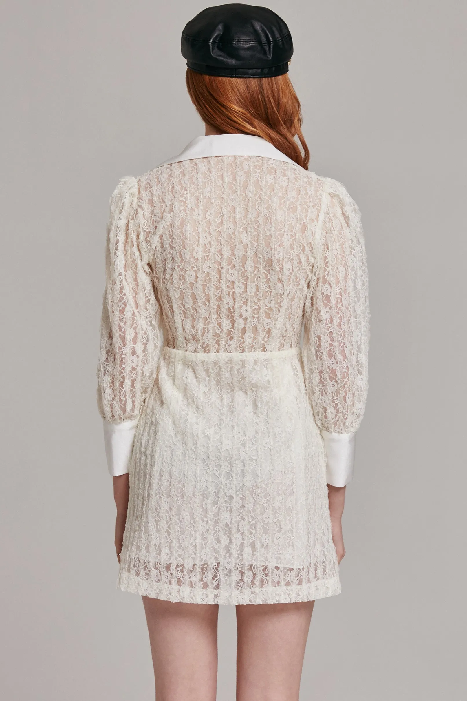 Odette Lace Blouse Dress