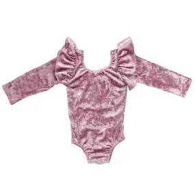 Pink Velvet Leotard
