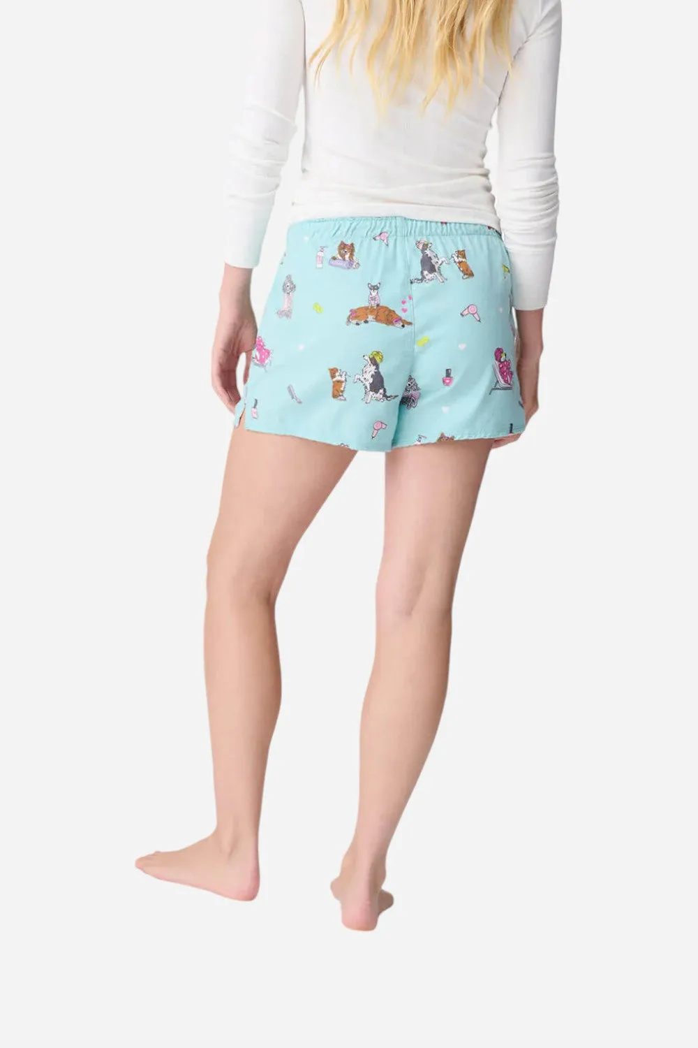 PJ Salvage Spaw Day Flannel Short