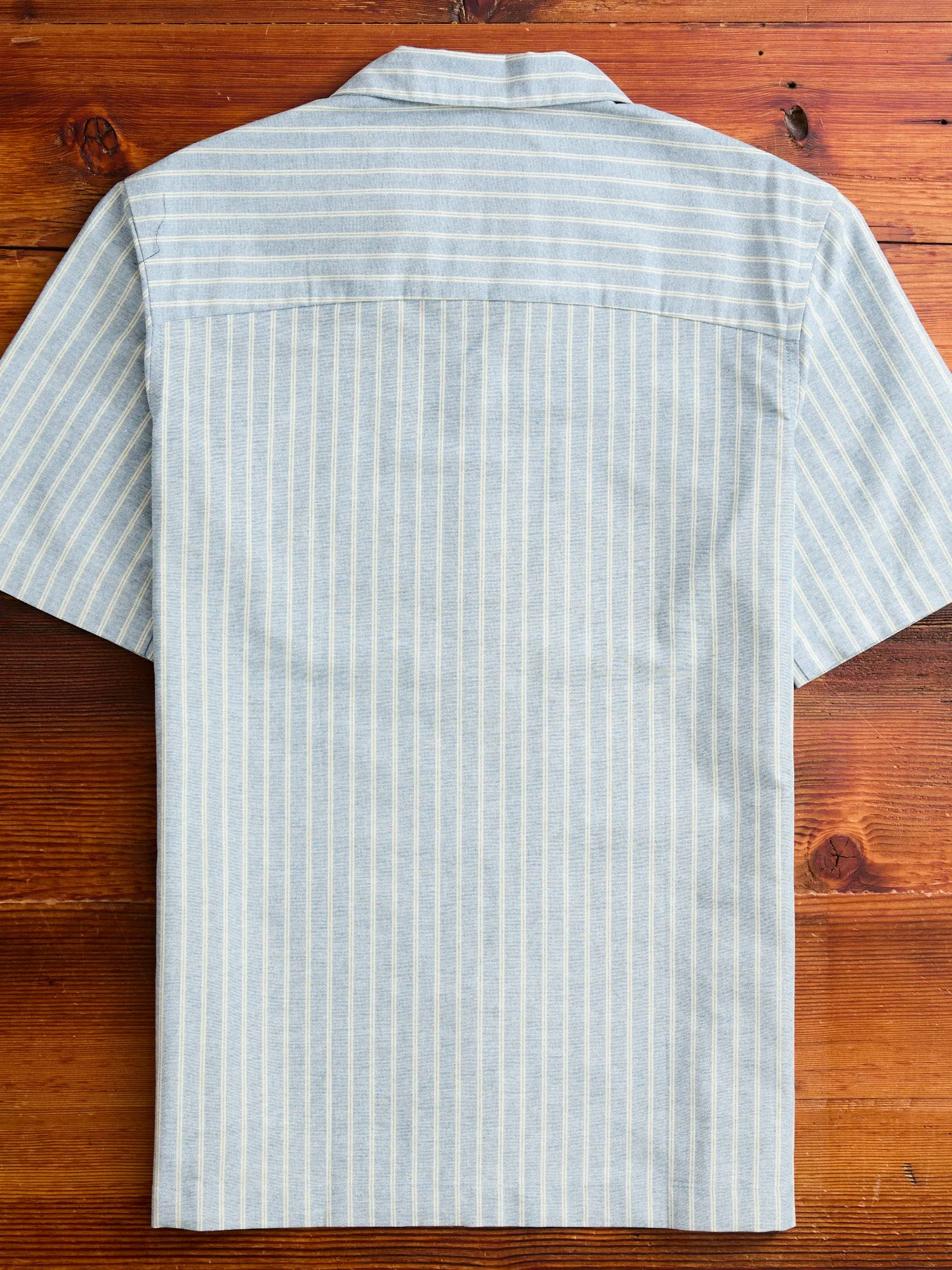 Vintage Indigo Striped Oxford Aloha Shirt
