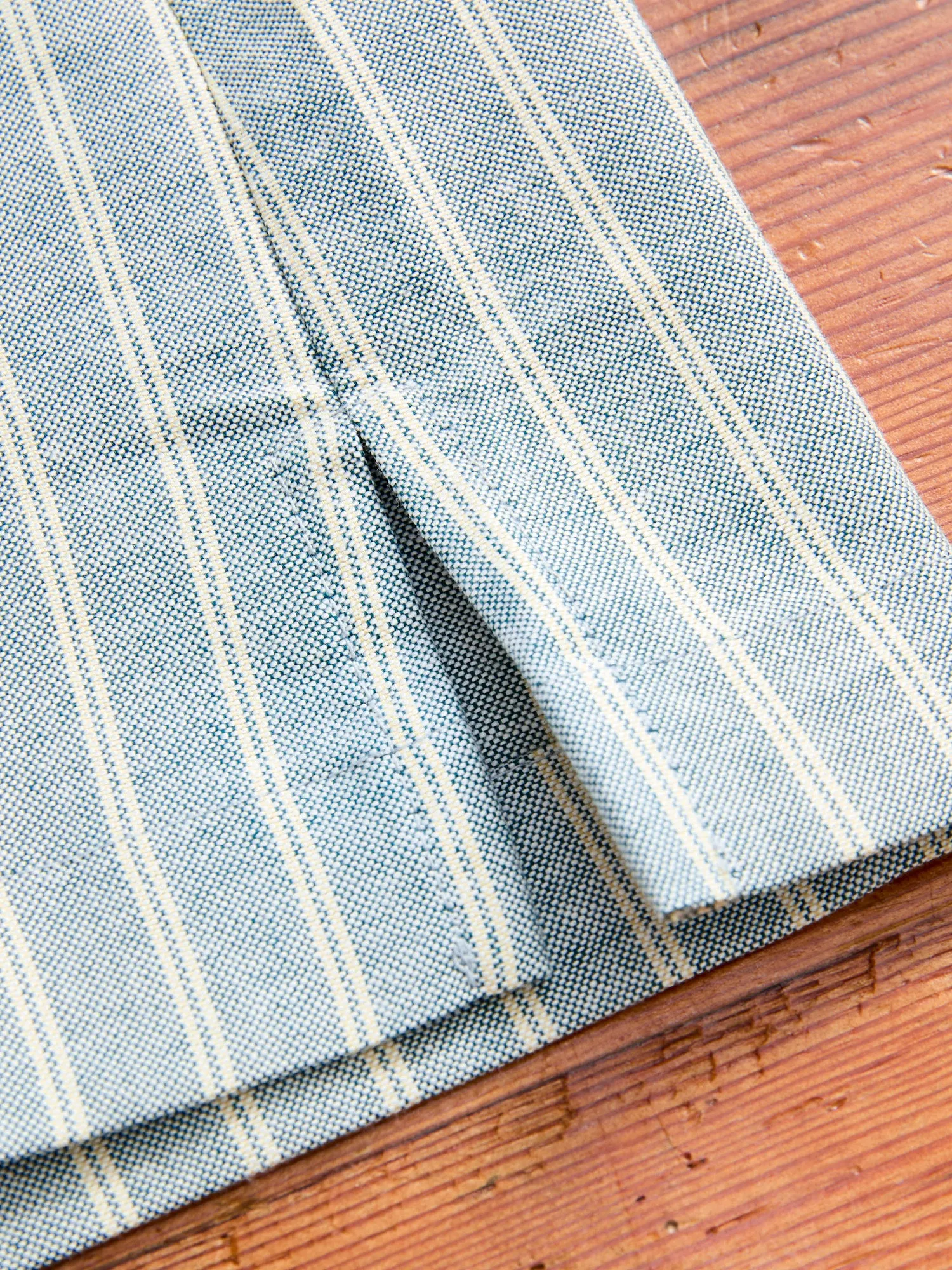 Vintage Indigo Striped Oxford Aloha Shirt