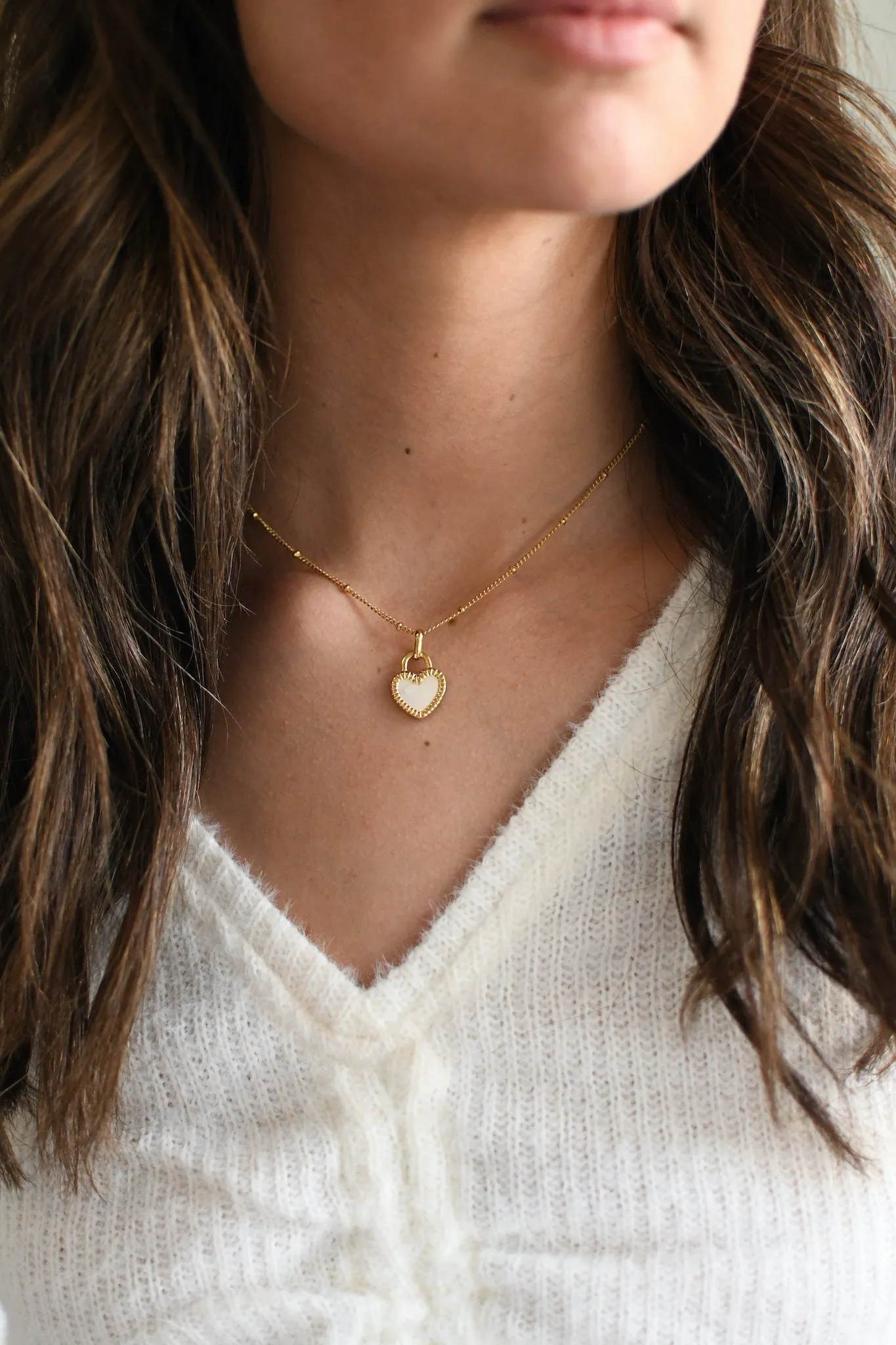Reversible Heart Pendant Necklace