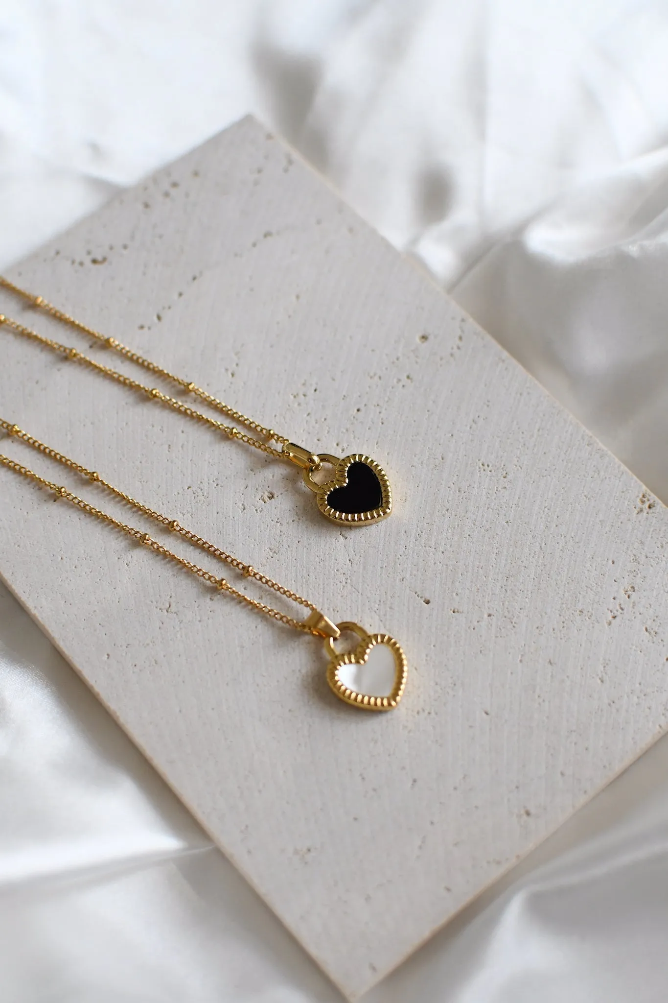 Reversible Heart Pendant Necklace