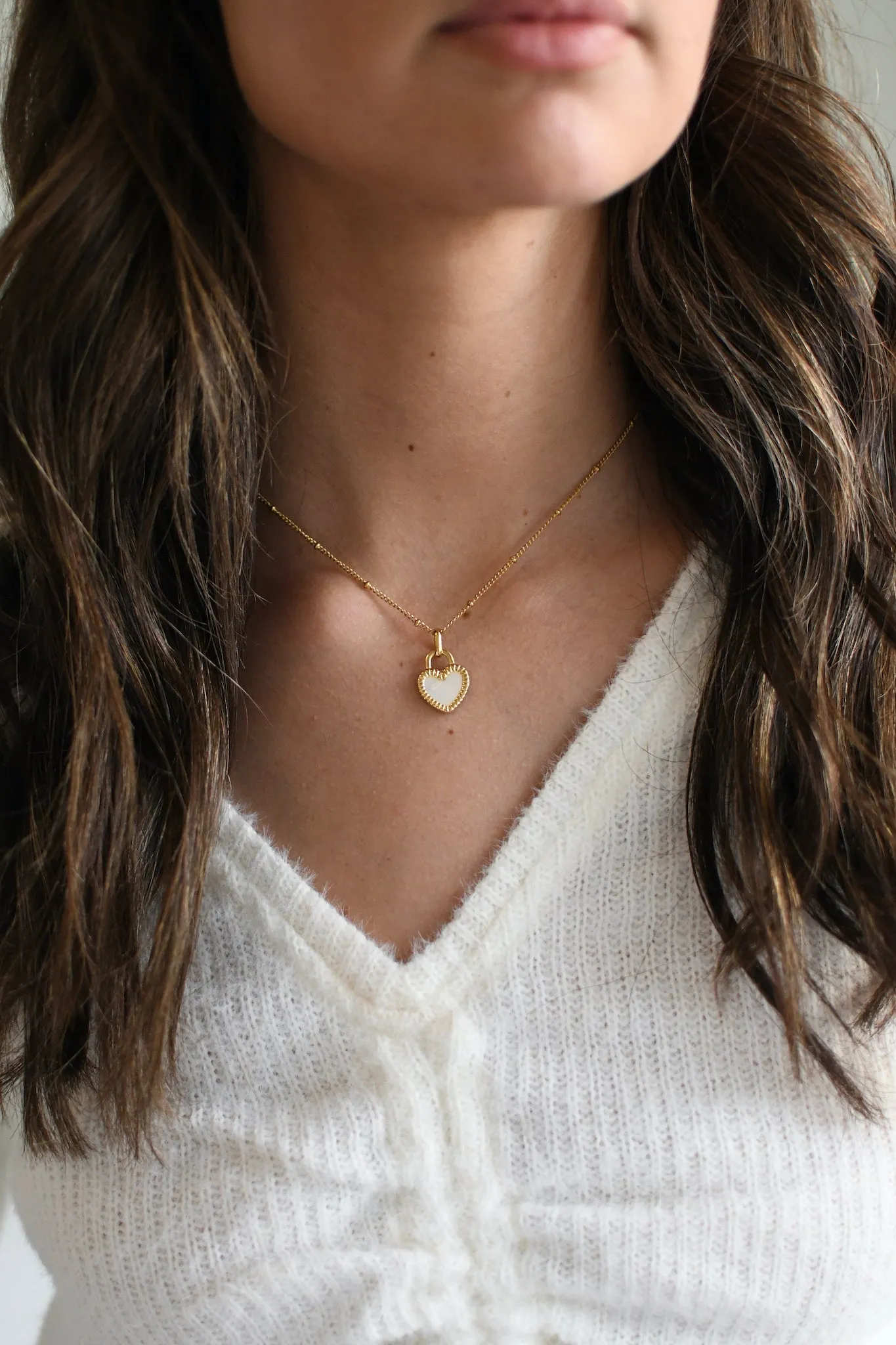 Reversible Heart Pendant Necklace