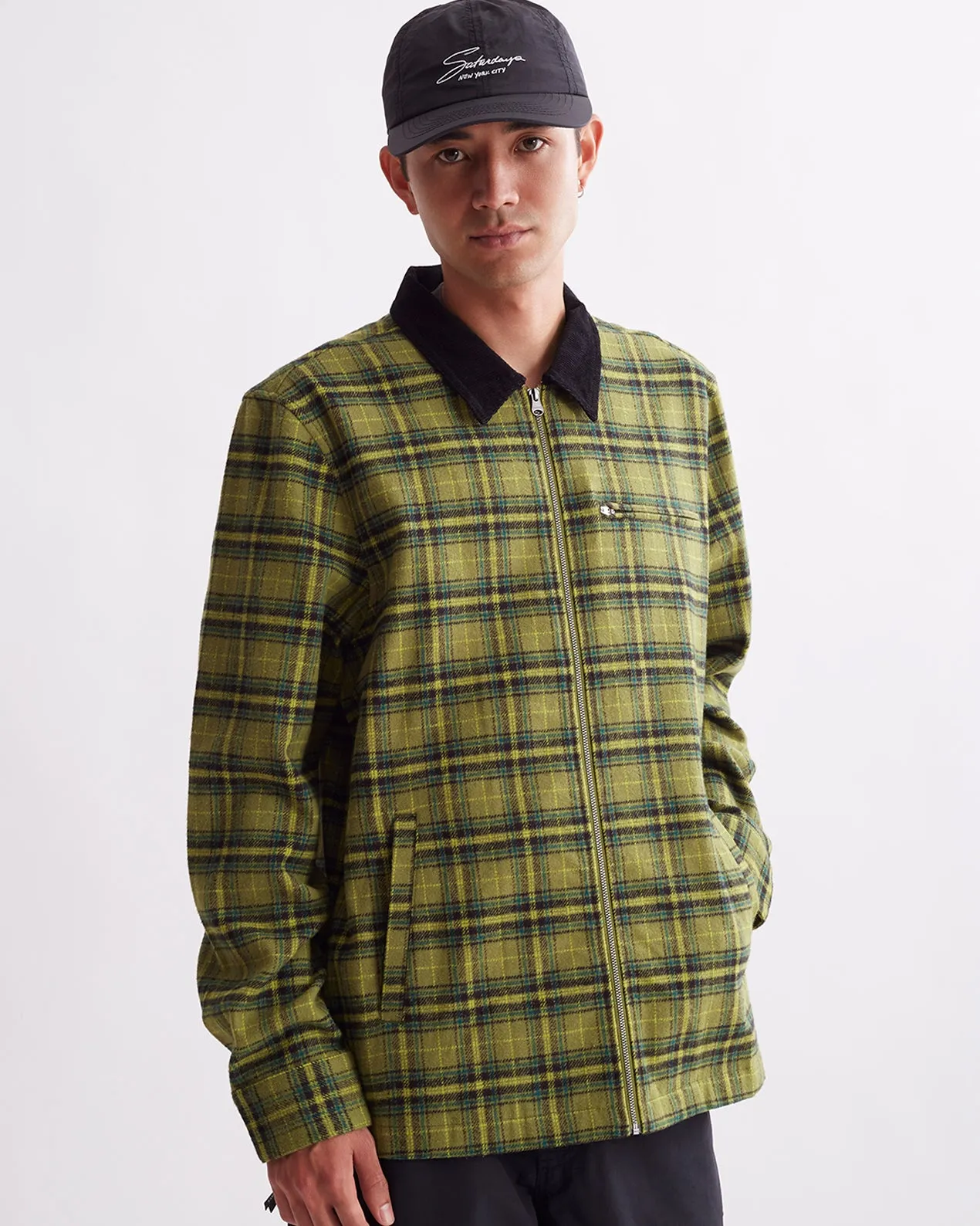 Ryan Zip Front Flannel Shirt