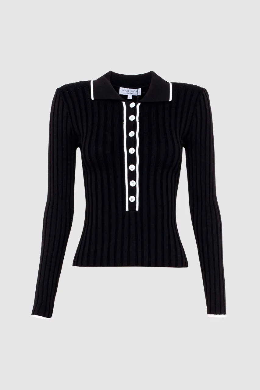 Ryder Knit Top | Black
