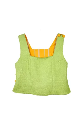 SAMPLE - Paulina Top - Lime Sherbet Tweed