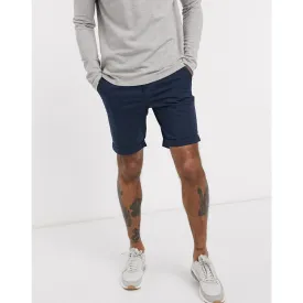Selected Homme navy organic cotton chino shorts