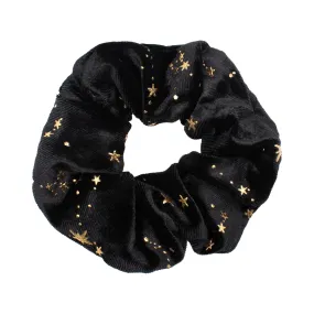 Stella Velvet Star Hair Scrunchie - Black