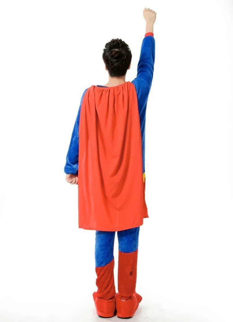 Super Hero Supermen Adult Unisex Onesies Kigurumi Costumes Pajamas