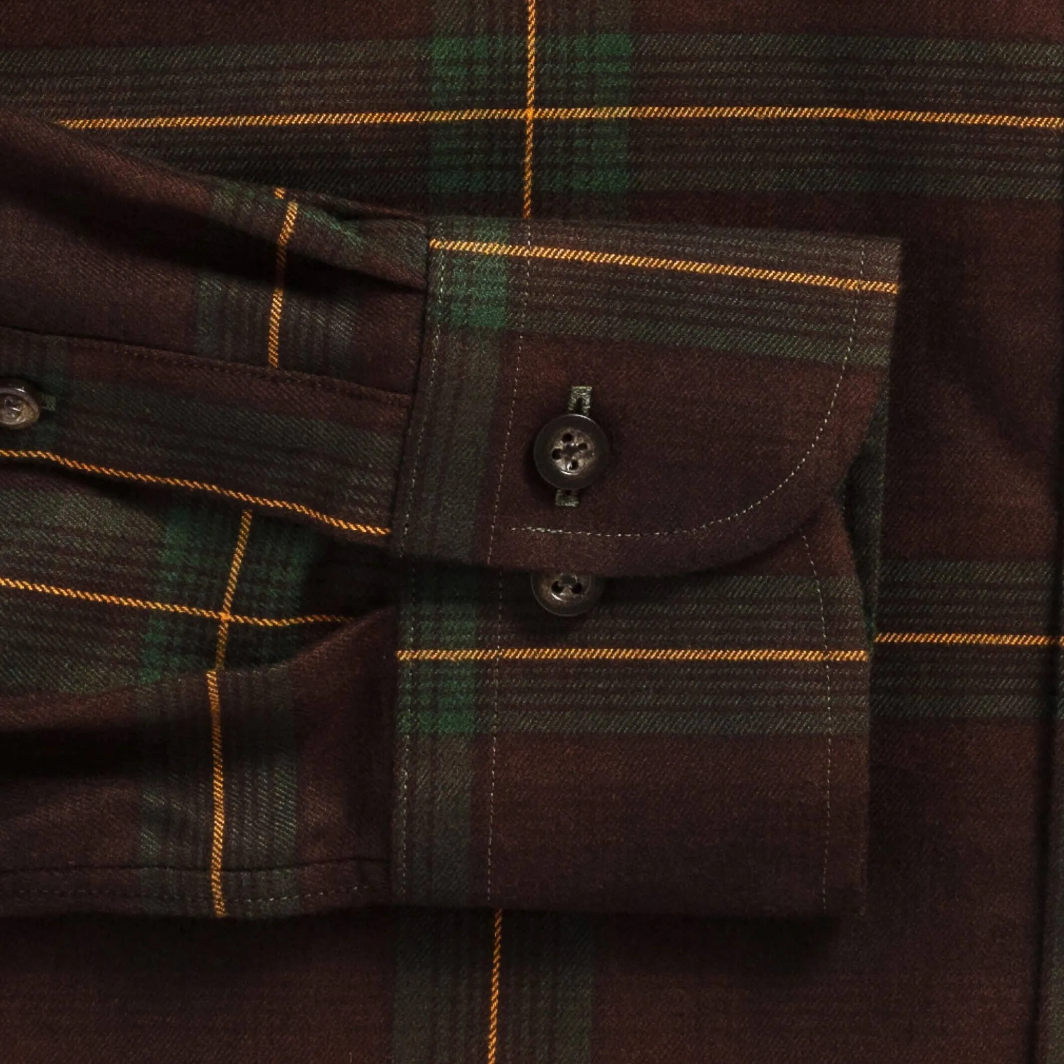 The Dark Brown Woodly Plaid Custom Shirt