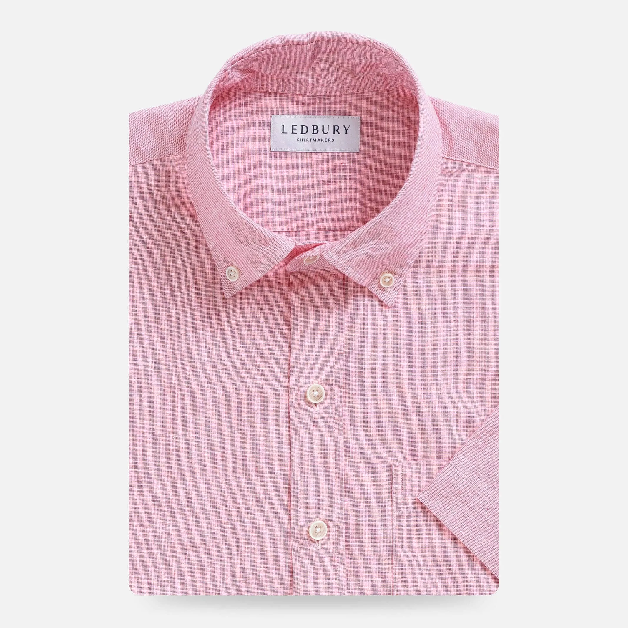 The Watermelon Short Sleeve Barretto Cotton Linen Custom Shirt