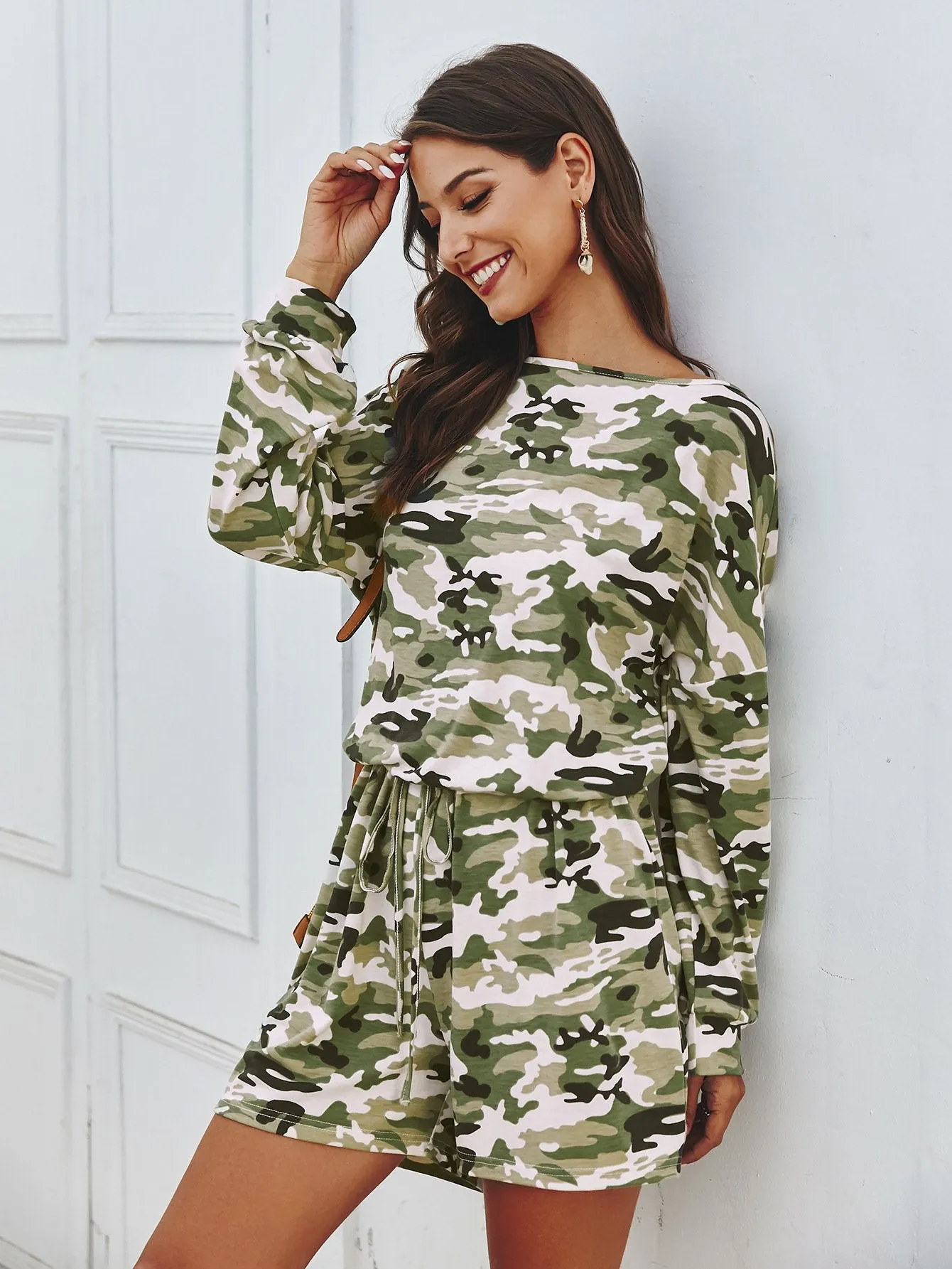 Tie Dye Long Sleeve Pajamas Set