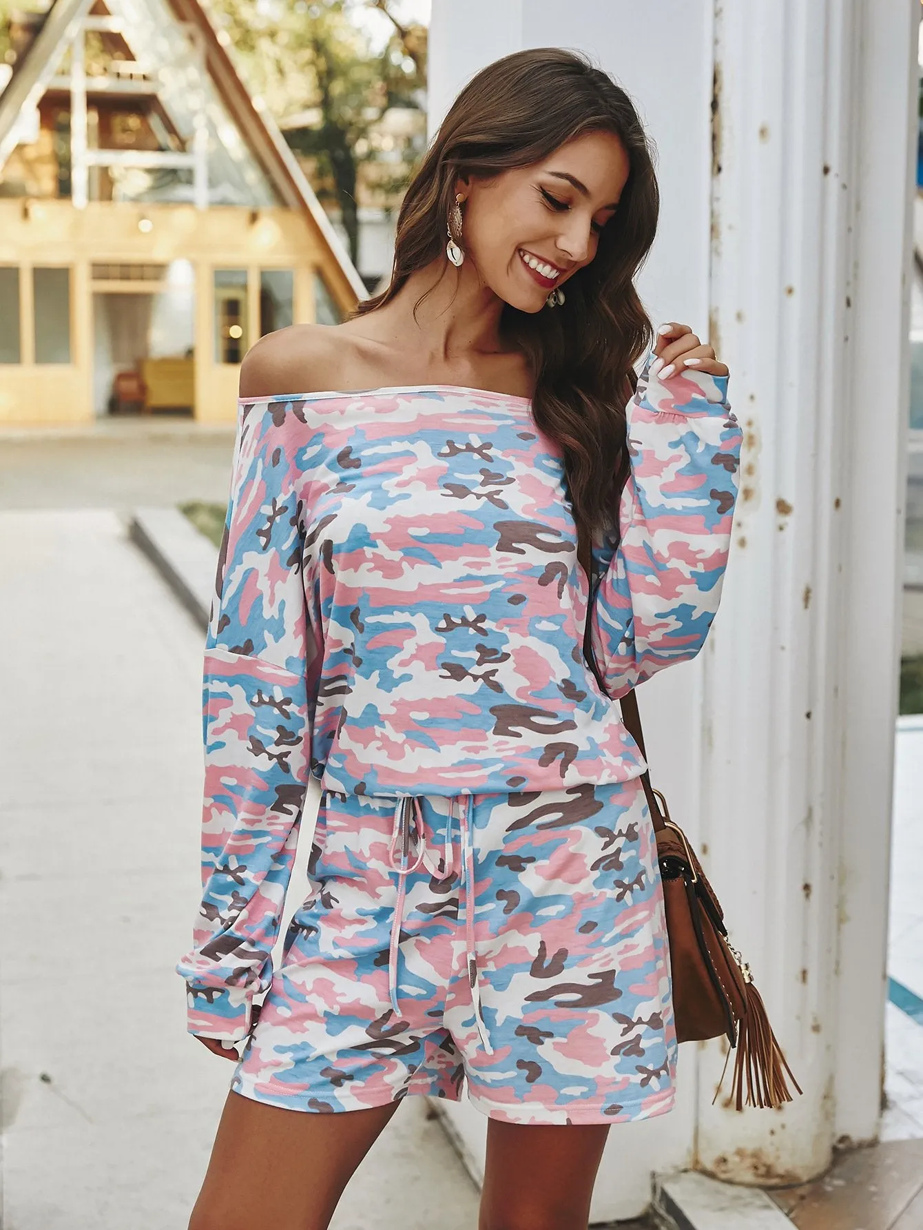 Tie Dye Long Sleeve Pajamas Set