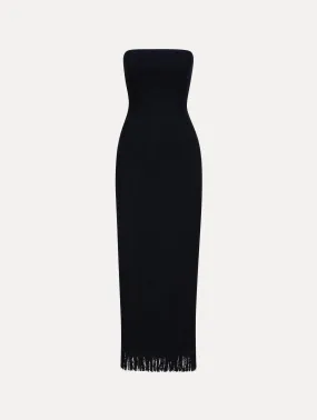 Tweed Tea Length Cocktail Dress