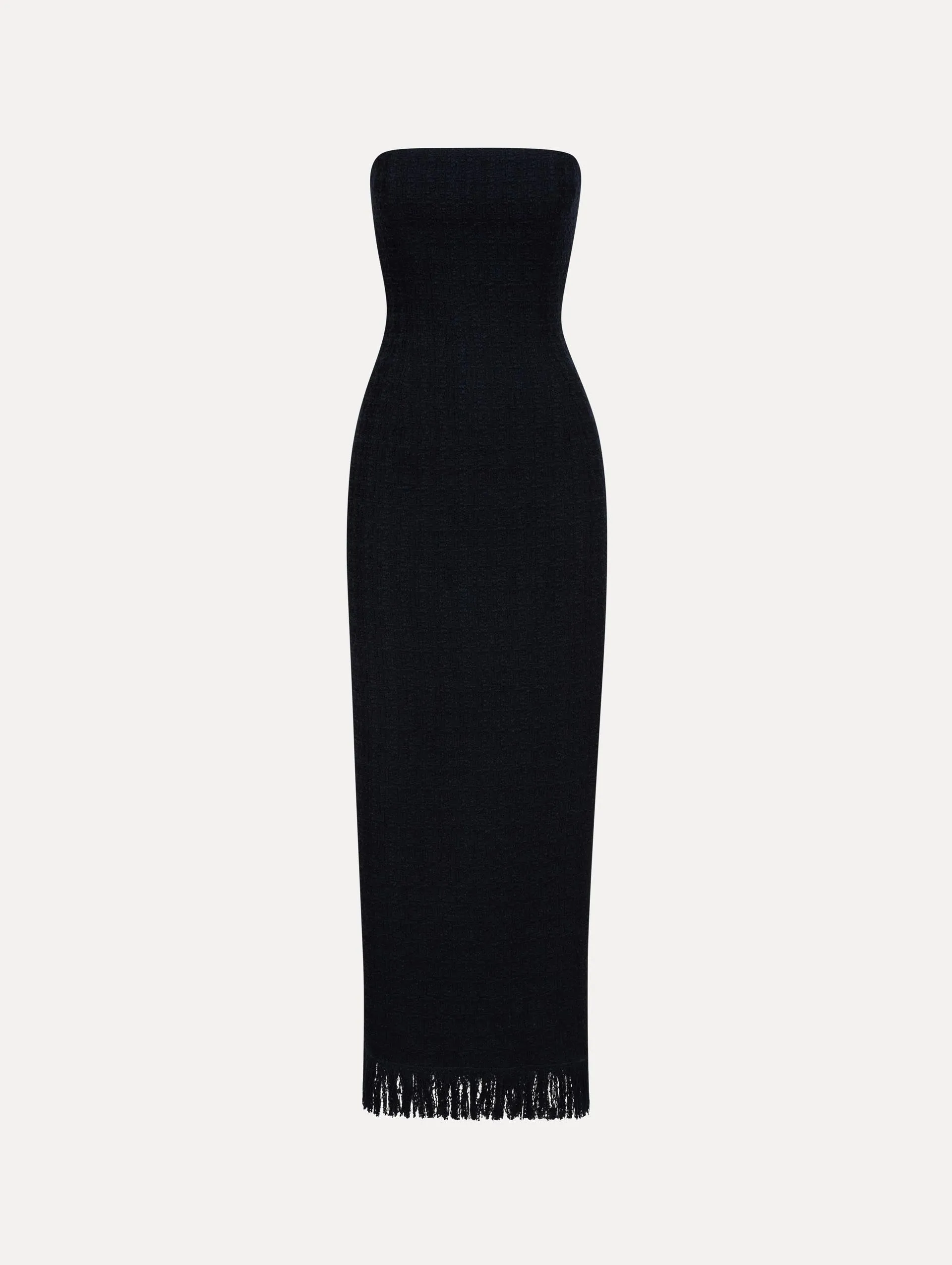Tweed Tea Length Cocktail Dress