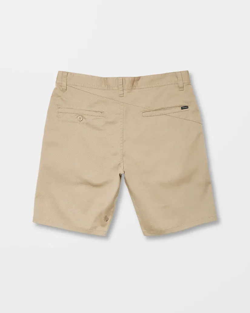 Volcom Men's Frickin Modern 19" Strech Shorts Khaki A0931602_KHA