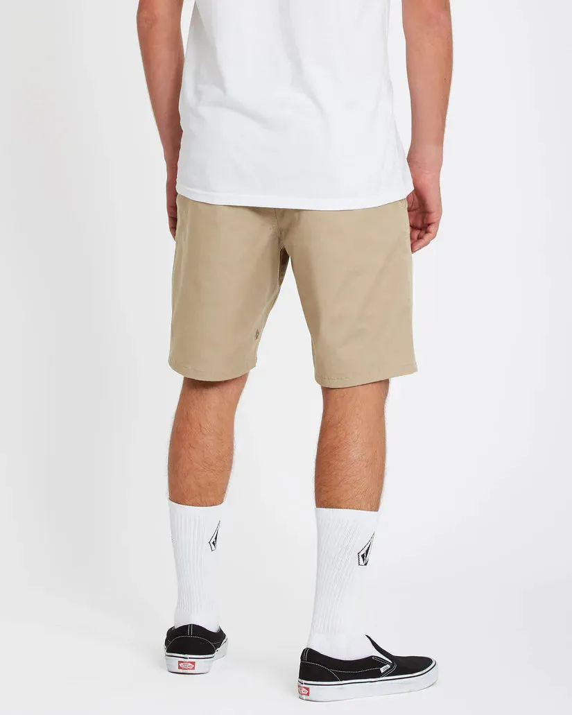 Volcom Men's Frickin Modern 19" Strech Shorts Khaki A0931602_KHA