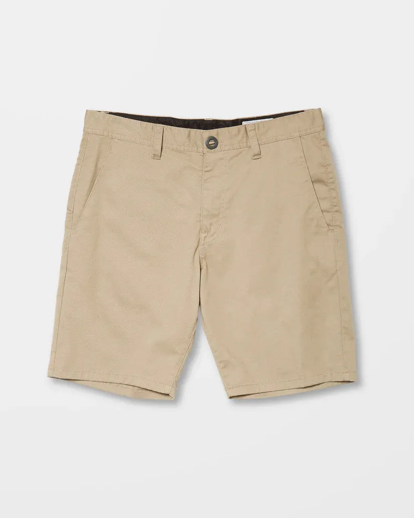 Volcom Men's Frickin Modern 19" Strech Shorts Khaki A0931602_KHA