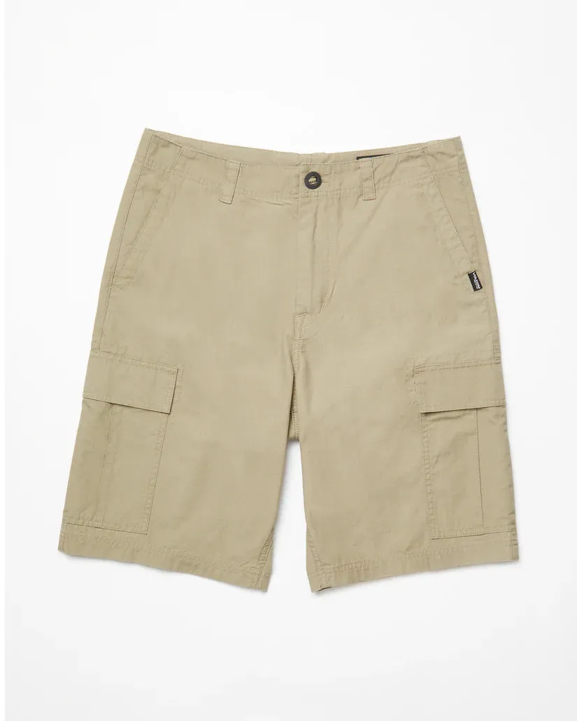 Volcom Men's Strange Tripper Cargo 22" Loose Fit Shorts Khaki A0912502_KHA