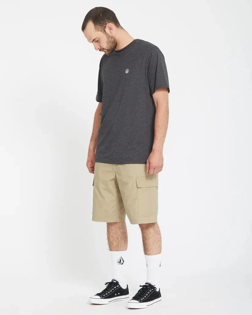 Volcom Men's Strange Tripper Cargo 22" Loose Fit Shorts Khaki A0912502_KHA