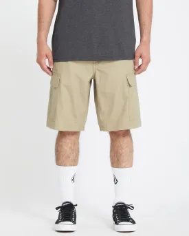 Volcom Men's Strange Tripper Cargo 22" Loose Fit Shorts Khaki A0912502_KHA