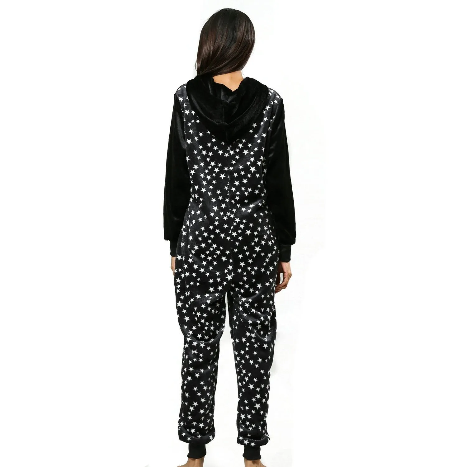 Women Star Print Hoodie Womens jumpsuits onesies Onesies Pajamas Sleepwear