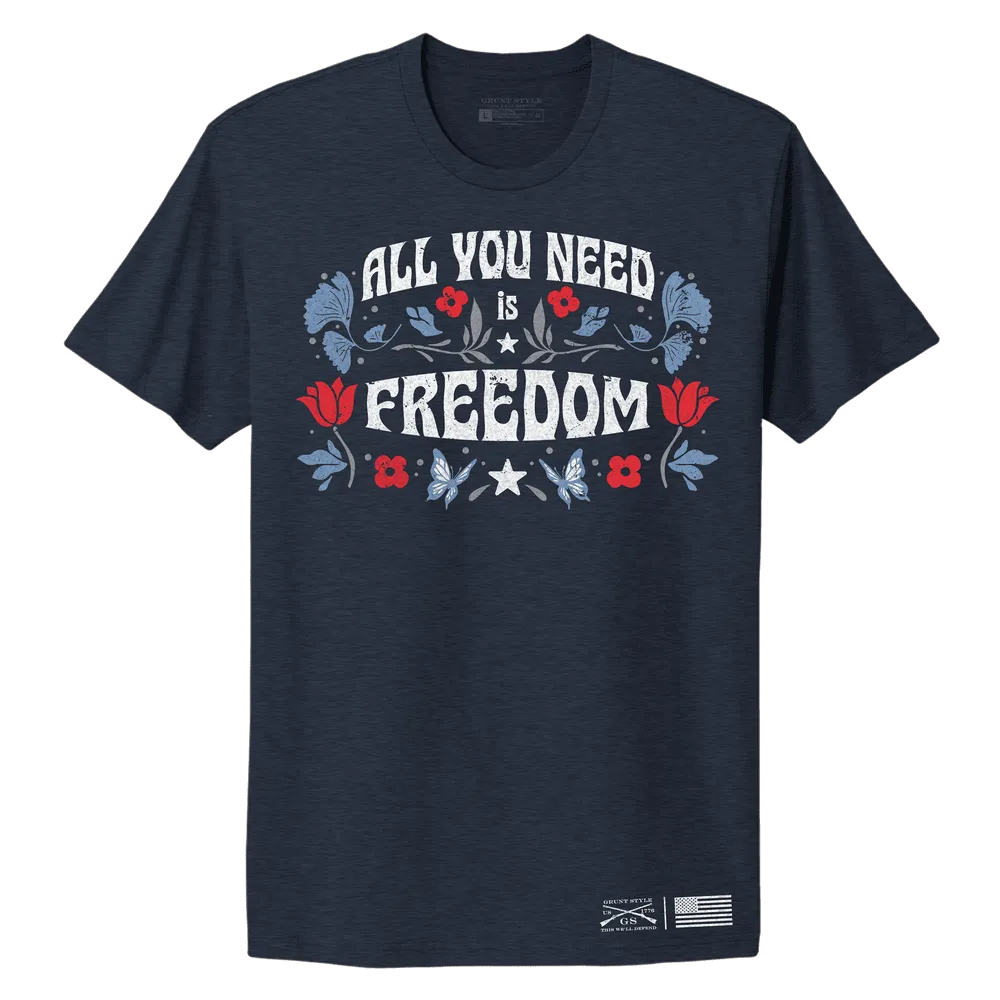 Women's Freedom Boyfriend Fit T-Shirt - Midnight Navy