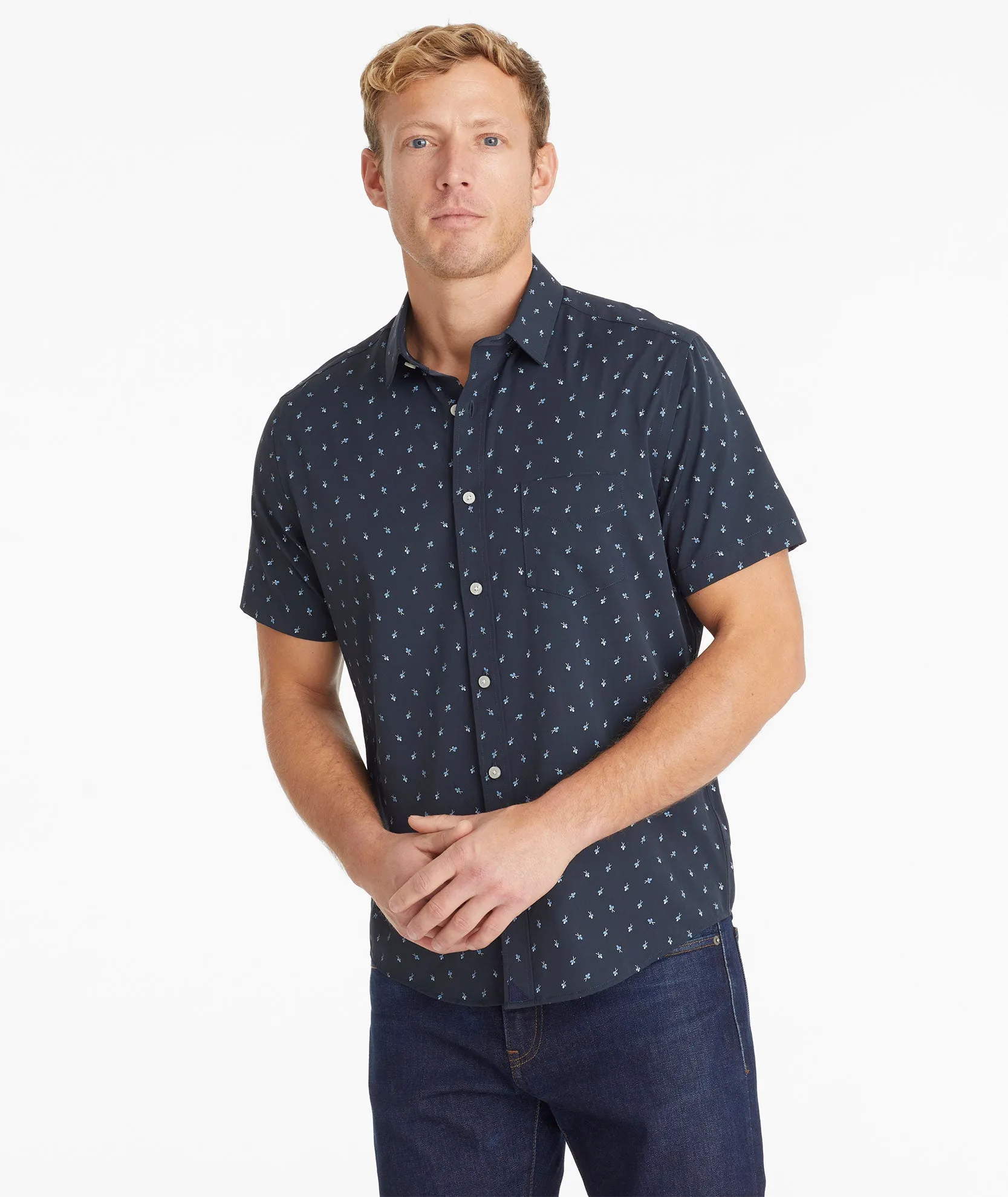Wrinkle-Free Performance Short-Sleeve Flynn Shirt - FINAL SALE