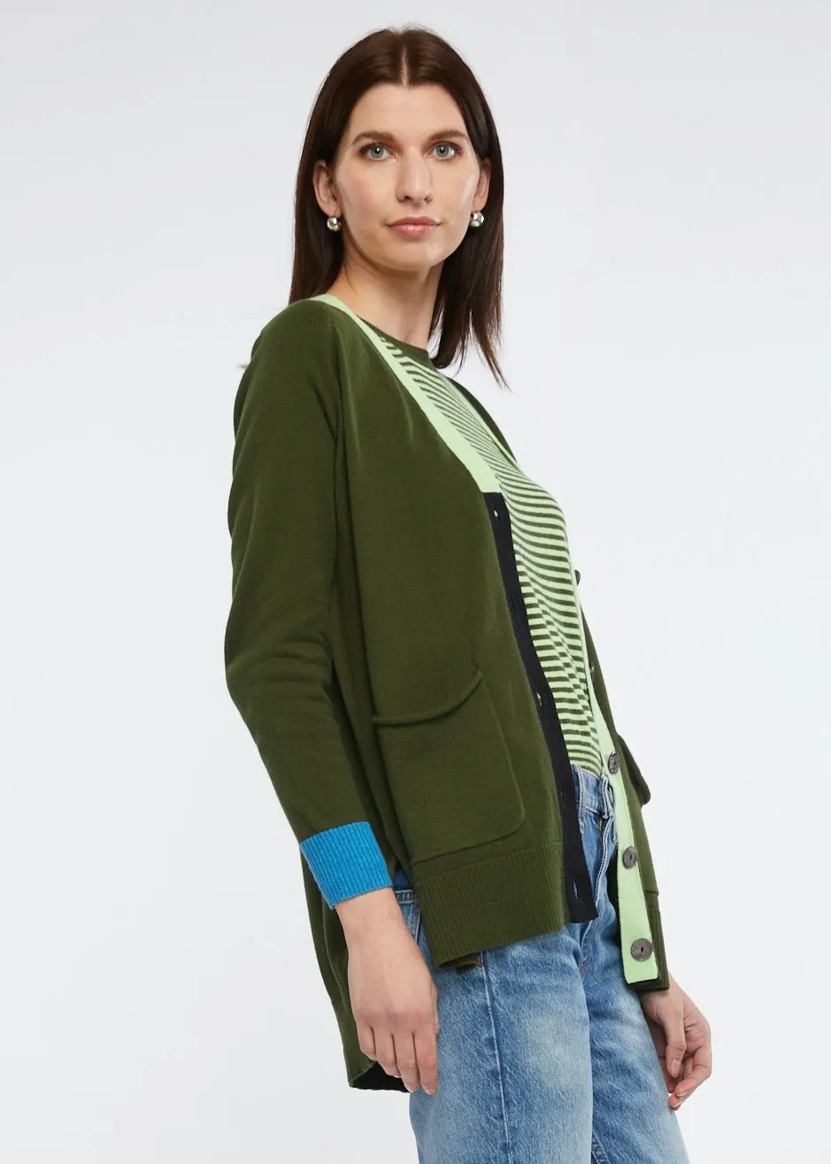 Zaket & Plover - Collage Cardi - Algi