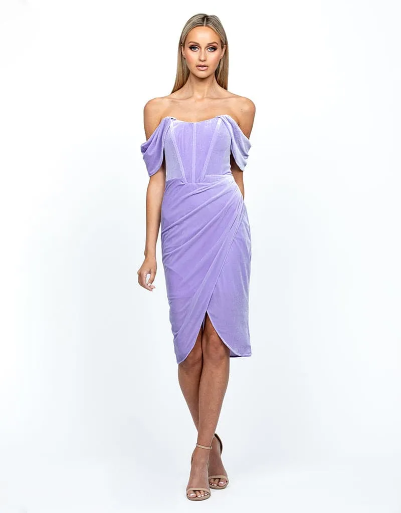 ZOE CORSET MIDI DRESS BL54D08S
