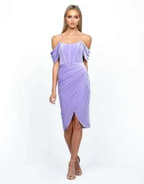 ZOE CORSET MIDI DRESS BL54D08S